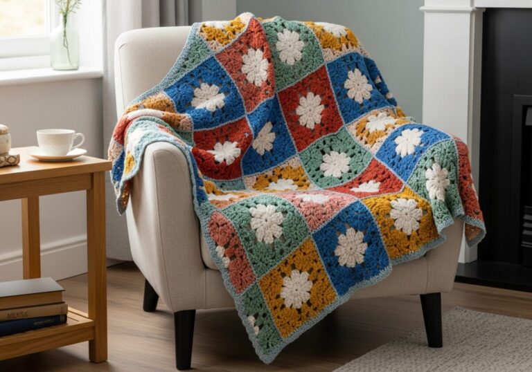 Mantas de Crochê: aconchego e estilo para aquecer sua decoração
