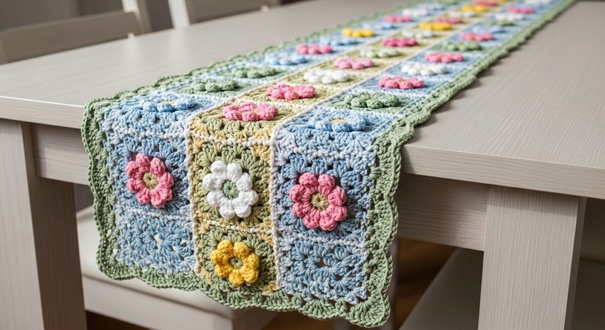Dê um Toque Afetivo à sua Decoração com Caminhos de Mesa de Crochê - Imagem do artigo