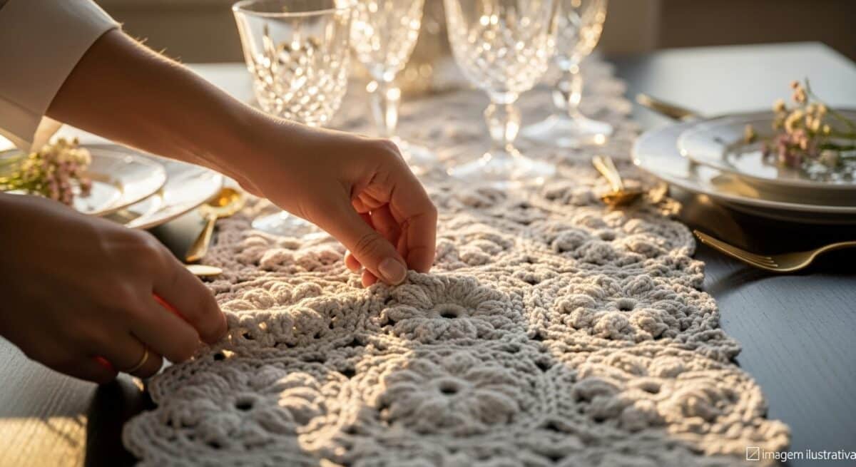 Caminhos de Mesa de Luxo em Crochê: Modelos com Gráficos - Imagem do artigo