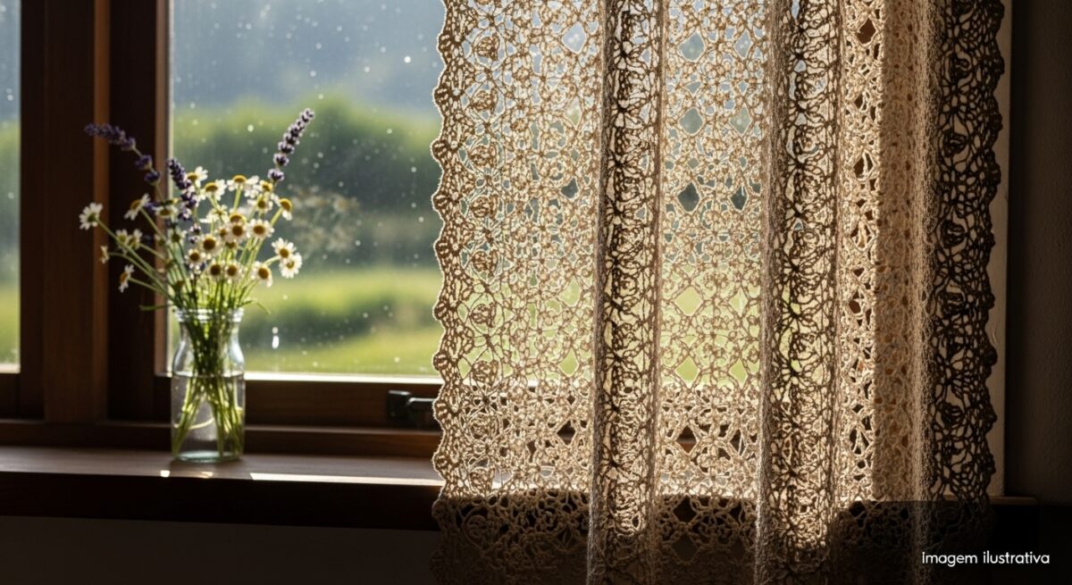 45 Cortinas de crochê com gráficos: inspiração e passo a passo para começar hoje! - Imagem do artigo