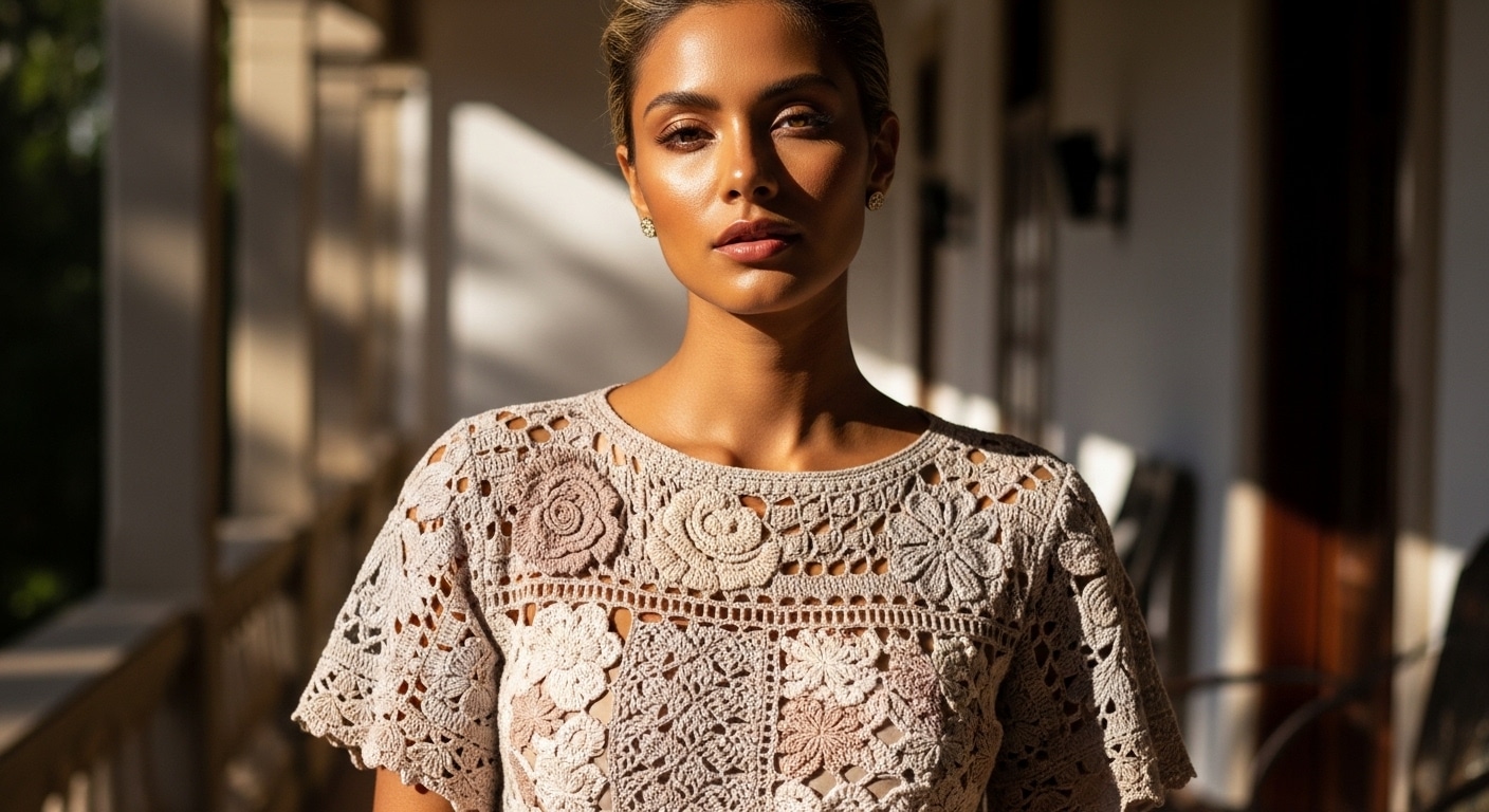 Dê vida ao seu estilo com estas blusas de crochê com pontos incríveis! - Imagem do artigo