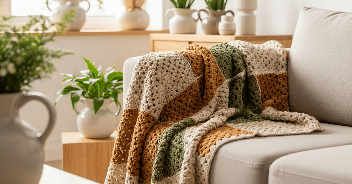 Aconchego e charme na decoração com mantas de crochê criativas e especiais! - Imagem do artigo