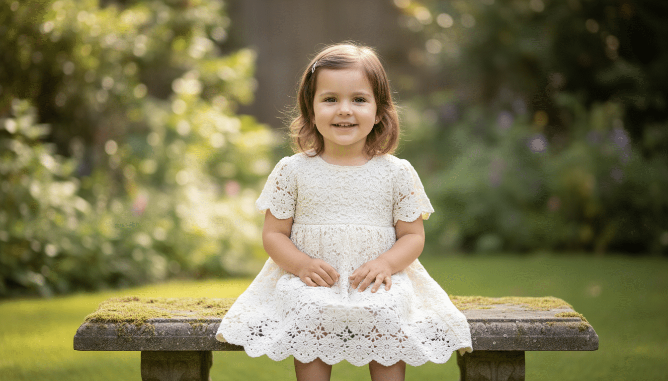 Delicadeza e charme com vestidinhos de crochê infantil para elas - Imagem do artigo