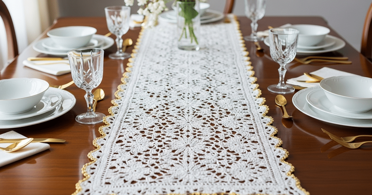 Crie caminhos de mesa em crochê de luxo e decore com elegância! - Imagem do artigo