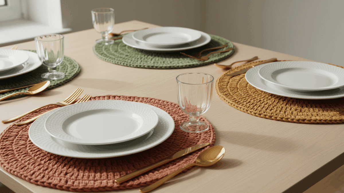 Transforme sua mesa com sousplats de crochê cheios de cor e charme! - Imagem do artigo