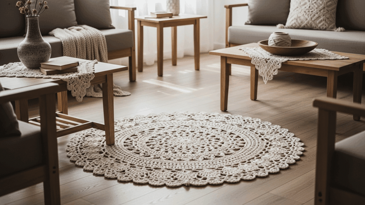 14 tapetes de crochê cheios de elegância e conforto para a sua sala! - Imagem do artigo