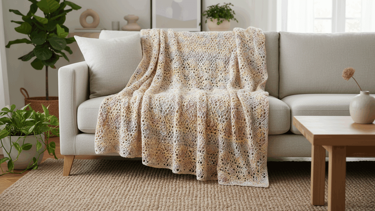 Veja e crie lindas mantas de crochê perfeitas para decorar a sua casa! - Imagem do artigo