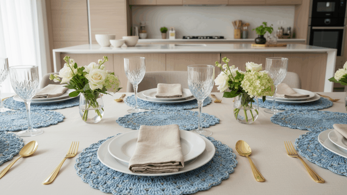 Deixe sua mesa inesquecível com estes sousplats de crochê super sofisticados! - Imagem do artigo