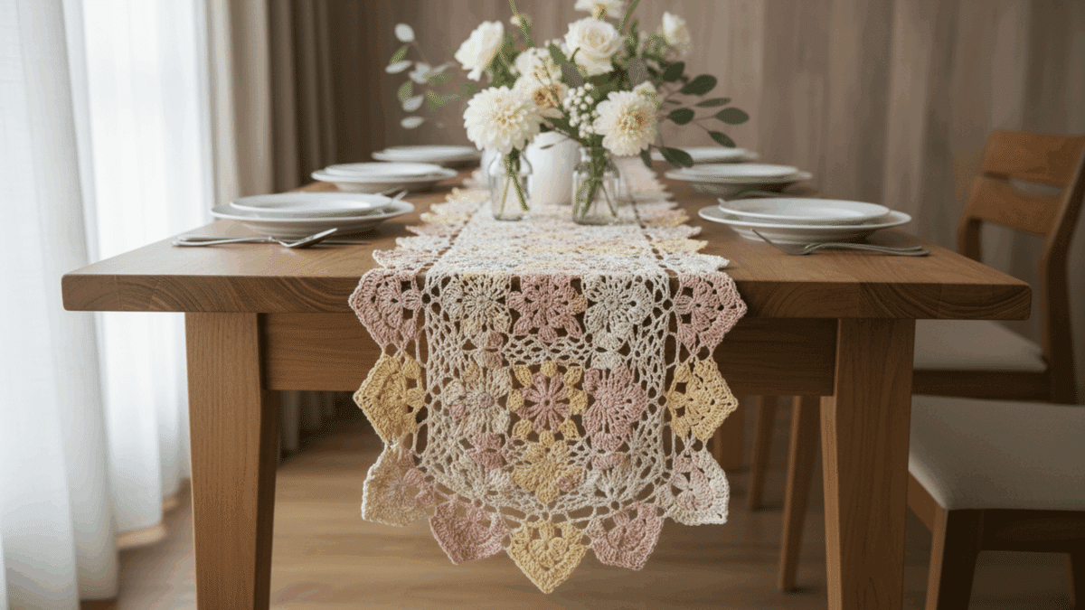 Modelos de trilhos de mesa em crochê que vão inspirar você hoje - Imagem do artigo