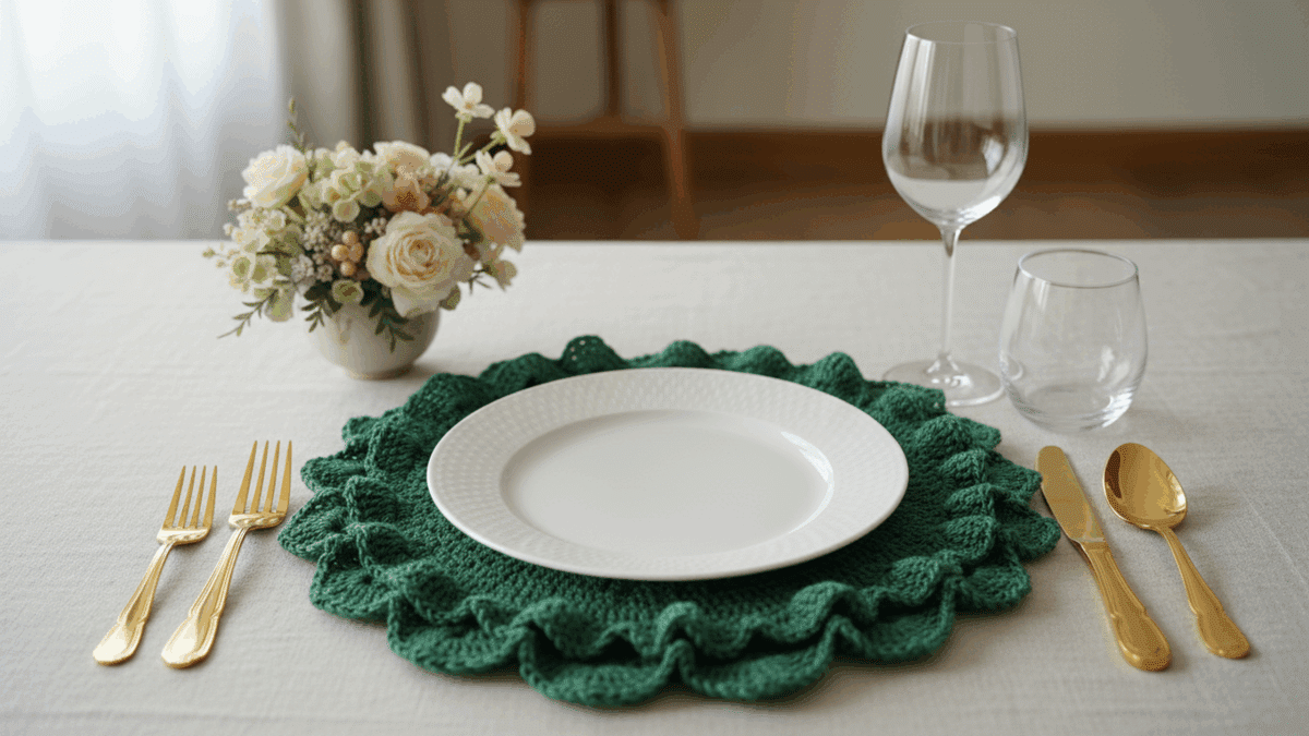 Veja sousplats de crochê com gráficos, elegância e muita personalidade! - Imagem do artigo