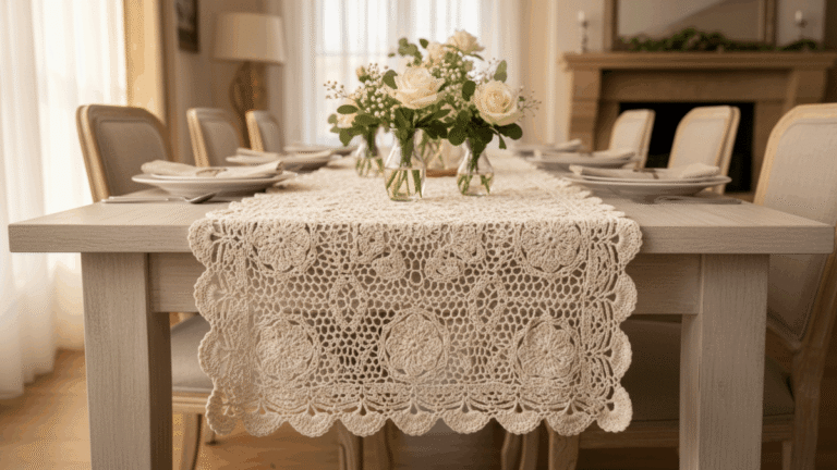 Estes caminhos de mesa em crochê lindíssimos com gráficos são perfeitos para você! Estes caminhos de mesa em crochê lindíssimos com gráficos são perfeitos para você!