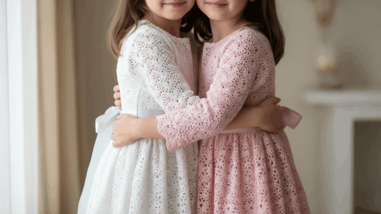 Vestidos de crochê infantil encantadores para suas pequenas princesas!