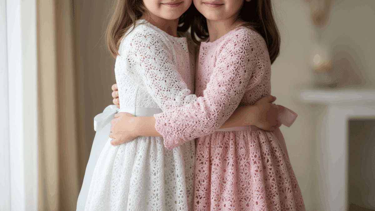 Vestidos de crochê infantil encantadores para suas pequenas princesas! - Imagem do artigo