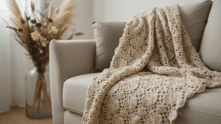 Estas 15 mantas de crochê trazem beleza e conforto para todos os ambientes!