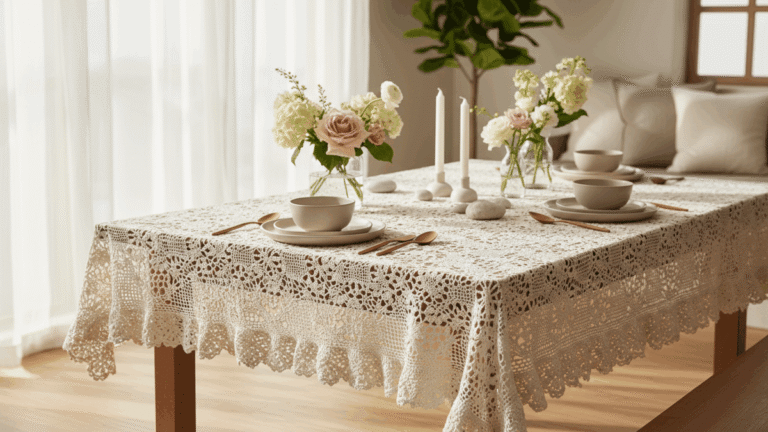 20 modelos de toalhas de mesa em crochê lindas que vendem muito!