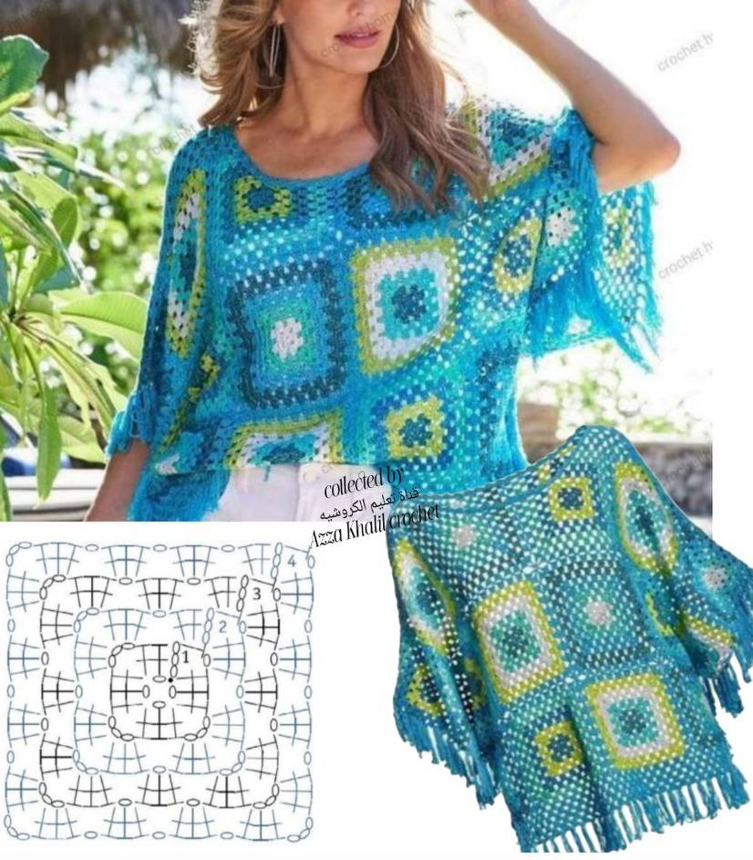 16 blusas de crochê lindas, charmosas e criativas para o seu guarda-roupa! - Imagem do artigo original