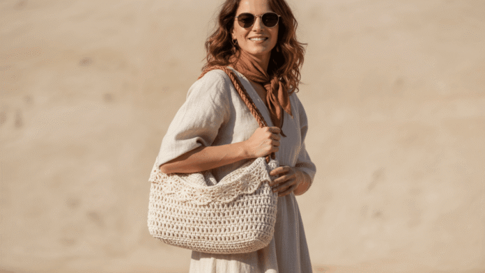 Imagem destacada - Adicione charme ao seu look com bolsas de crochê artesanal lindíssimas!