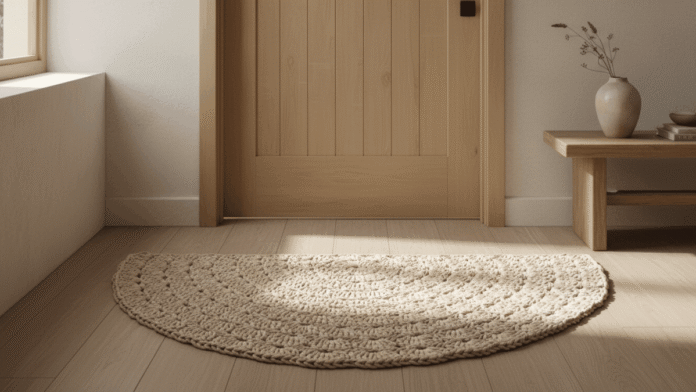 Imagem destacada - Tapetes de crochê meia-lua que estão em alta e deixam qualquer ambiente mais acolhedor!