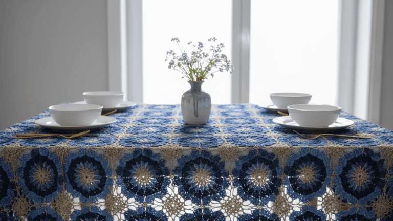 Toalhas de crochê elegantes que transformam o ambiente com fios sofisticados!