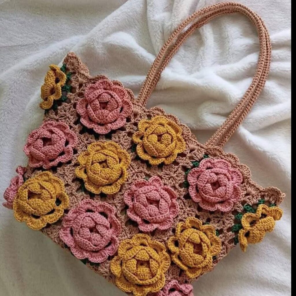 Encante-se com estas 8 bolsas de crochê que vão deixar seu look ainda mais charmoso! - Imagem do artigo original