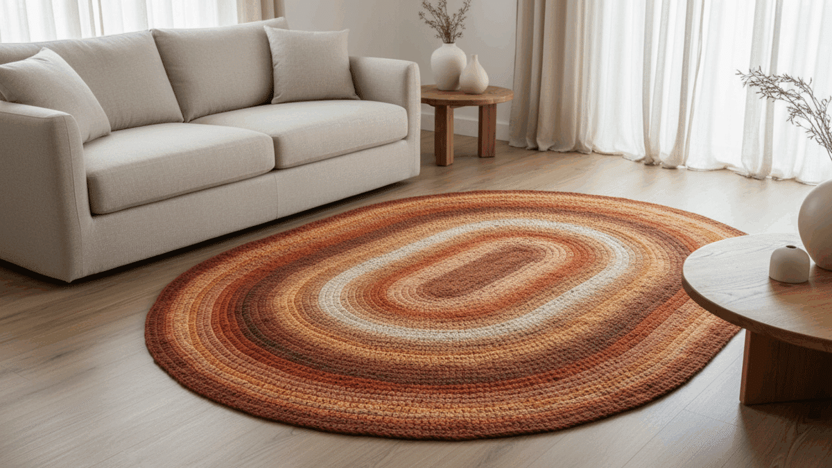 Tapetes de crochê oval elegantes que transformam qualquer ambiente com charme! - Imagem do artigo