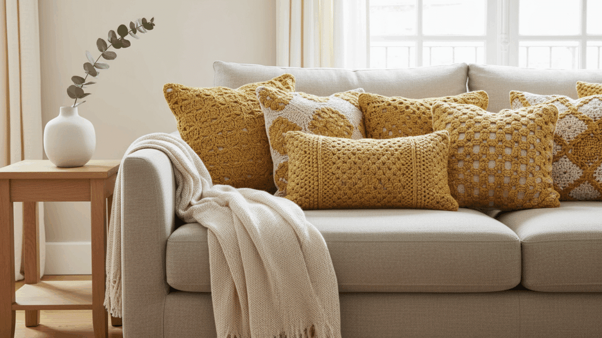 Almofadas de crochê de luxo que estão conquistando corações em 2025! - Imagem do artigo