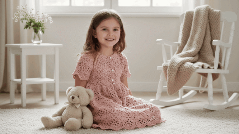 Vestidinhos de crochê infantil cheios de fofura e encanto para as pequenas!