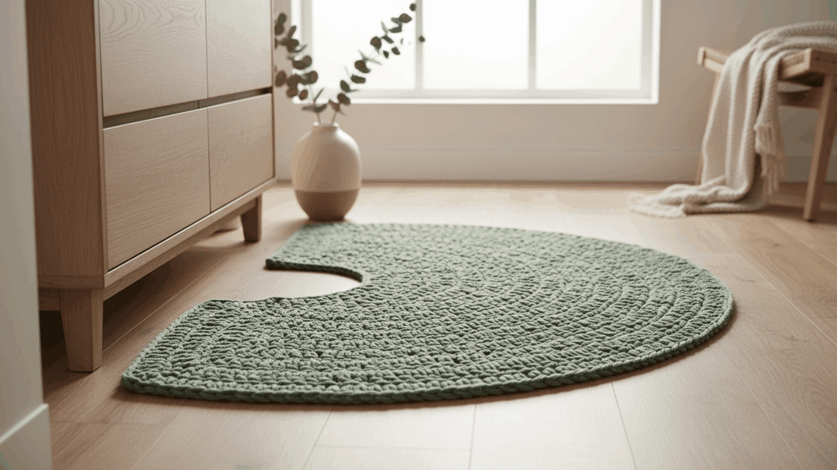 Charme instantâneo com tapetes de crochê meia lua para decorar seu espaço em 2025/2026 - Imagem do artigo
