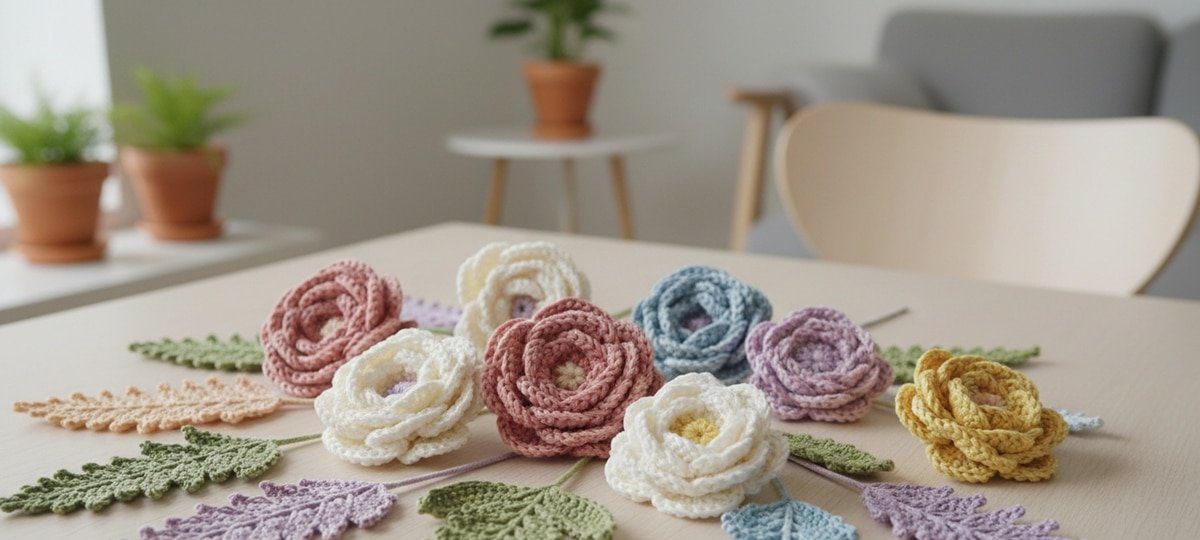 Crochê moderno: flores e folhas que turbinaram a decoração e viraram tendência - Imagem do artigo
