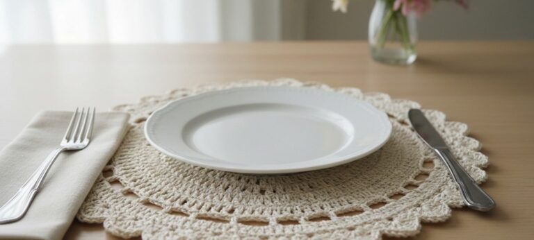Sousplats de crochê: ideias elegantes para transformar qualquer mesa posta