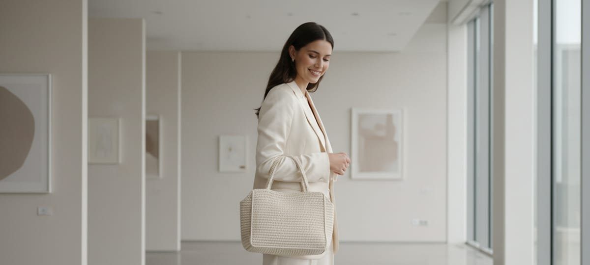 Bolsas de crochê de luxo: o detalhe que transforma qualquer look em segundos - Imagem do artigo