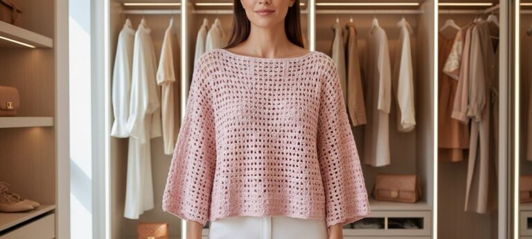Blusas de crochê em alta: modelos fáceis para produzir e arrasar ainda hoje