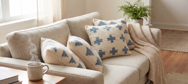 10 ideias de almofadas de crochê que transformam qualquer canto em puro aconchego