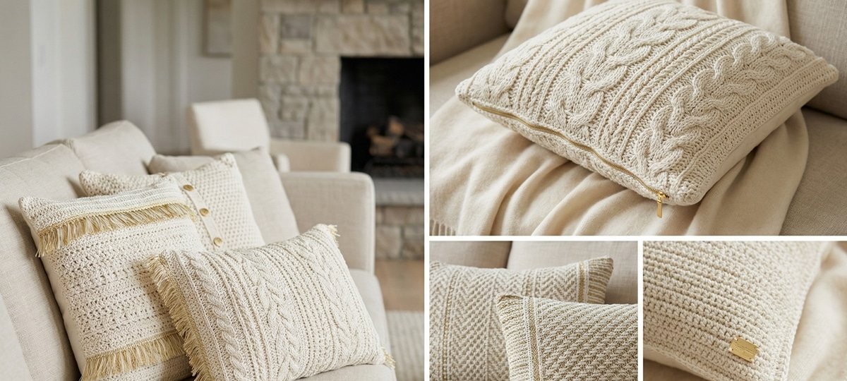 Almofadas de crochê de luxo: o detalhe artesanal que muda o ambiente num piscar de olhos - Imagem do artigo