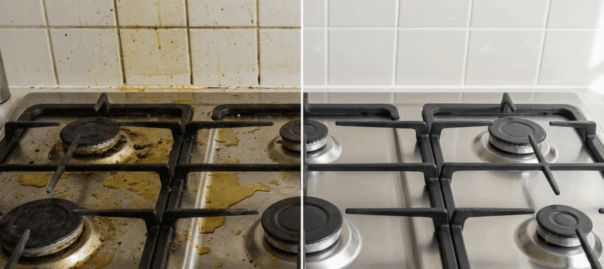 Misturinha que Derrete Gordura Antiga da Cozinha Sem Esfregar - Imagem do artigo original