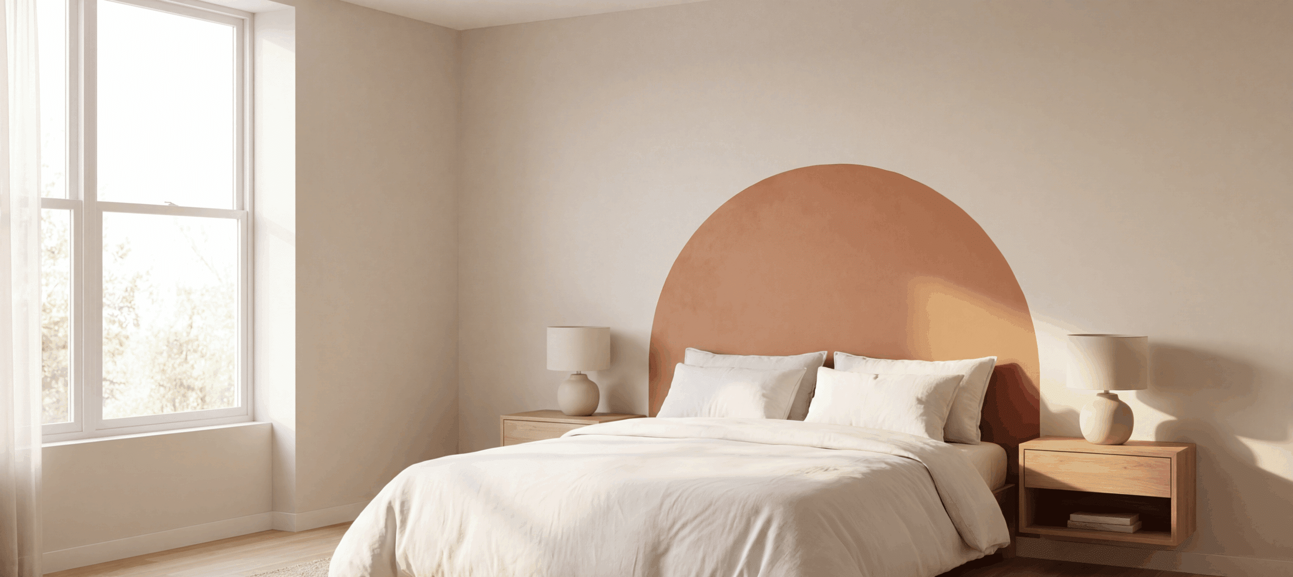 Tendência em alta: pintura na parede substitui cabeceira e deixa o quarto mais moderno - Imagem do artigo original