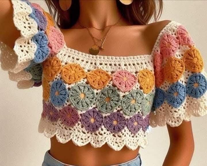 Blusa de crochê: passo a passo para vestir a tendência e criar peças sob medida - Imagem do artigo original