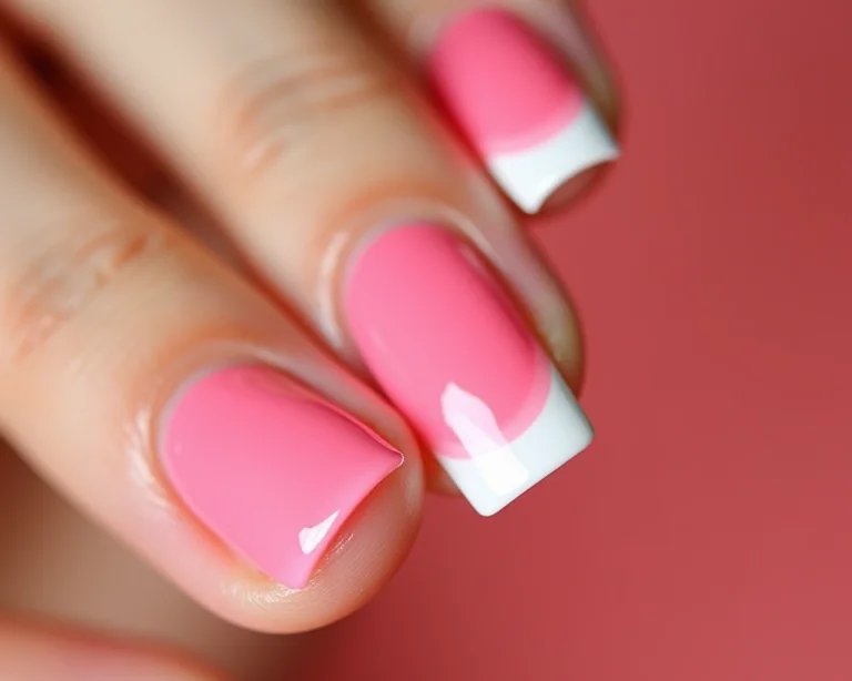 5 ideias de unhas rosa com branco que são pura tendência e fáceis de copiar - Imagem do artigo
