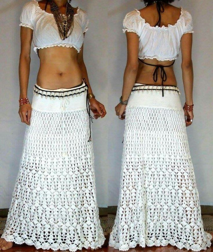 Saias de crochê dominam o verão com pontos rendados - Imagem do artigo original