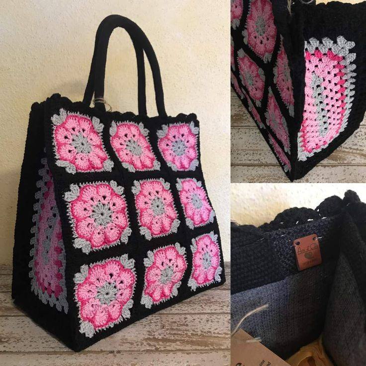 Bolsas de crochê viralizam com granny squares e cores retrô - Imagem do artigo original