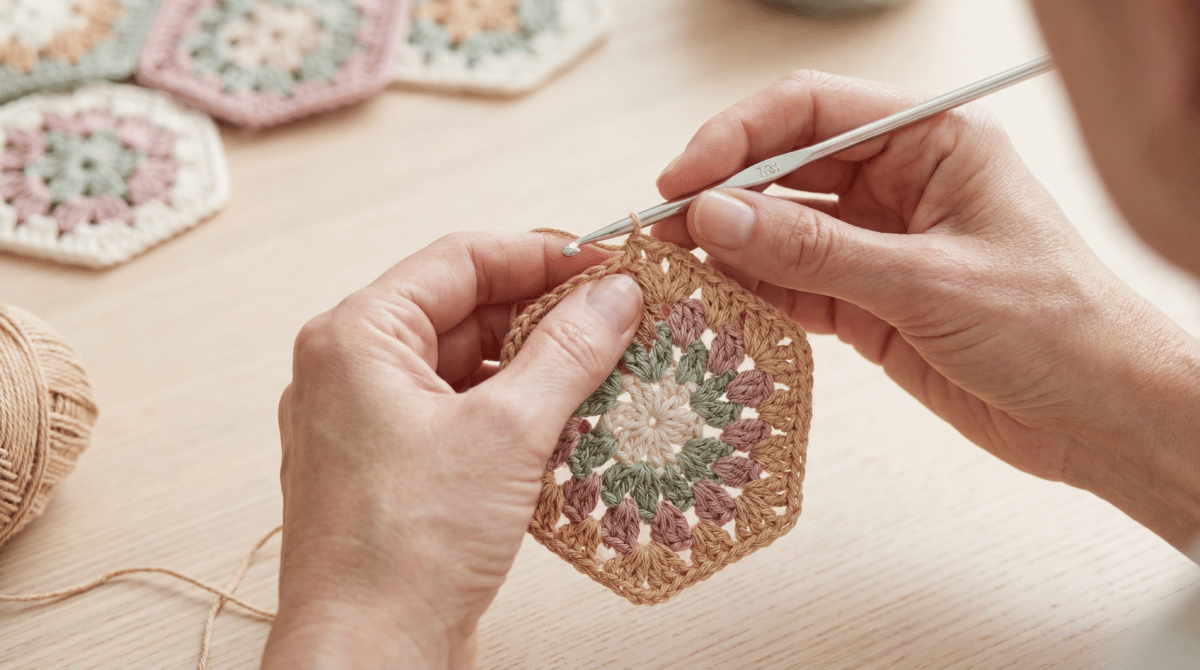 Motivos de crochê para criar: transforme pequenos quadrados em grandes projetos - Imagem do artigo original