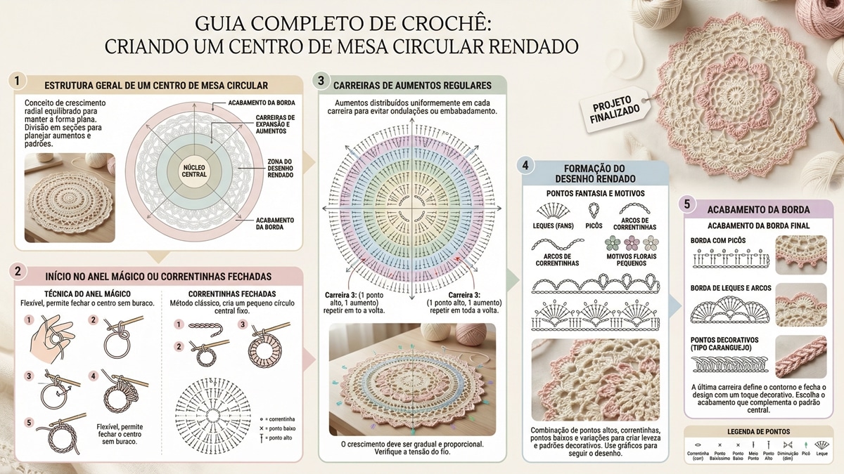Centros de mesa de crochê de luxo viralizam com detalhes que ninguém esperava - Imagem do artigo original