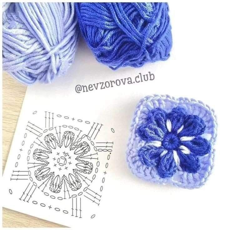 Squares de crochê com flores 3D dominam 2026 e viram peça-chave - Imagem do artigo original