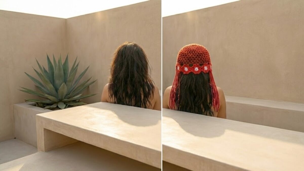 Touca cigana de crochê viraliza como símbolo de liberdade fashion - Imagem do artigo original