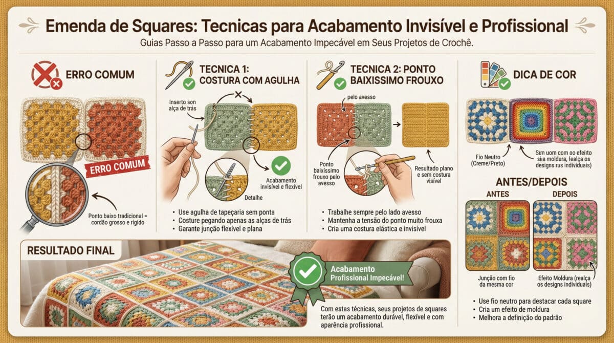Squares de crochê viralizam: união invisível domina artesãos - Imagem do artigo original