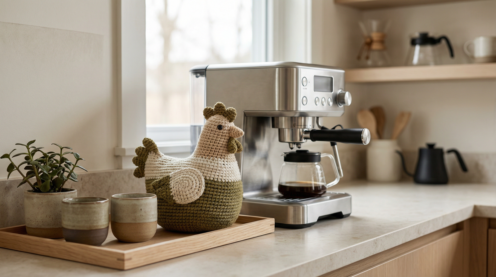 Galinha de crochê viraliza como símbolo do Farmhouse Moderno em 2026 - Imagem do artigo original