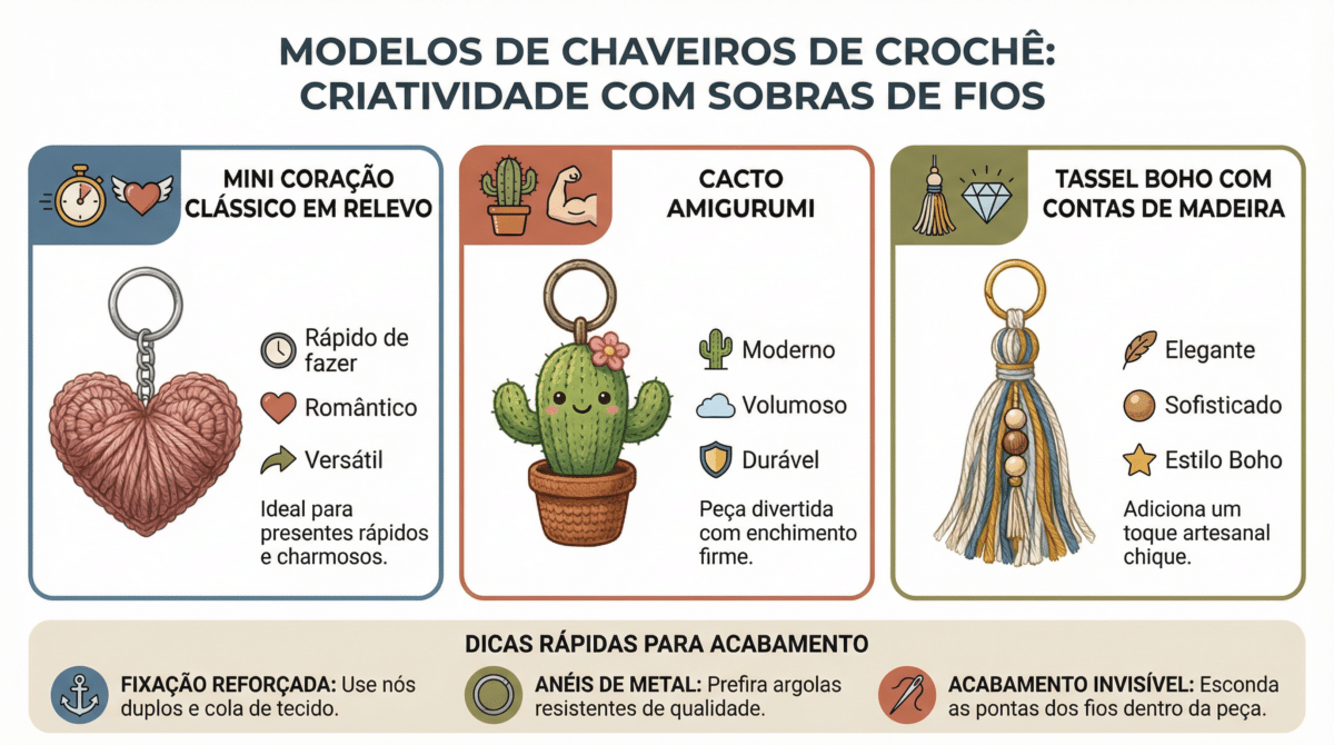Chaveiro de crochê viraliza como toque de personalidade em 2025 - Imagem do artigo original