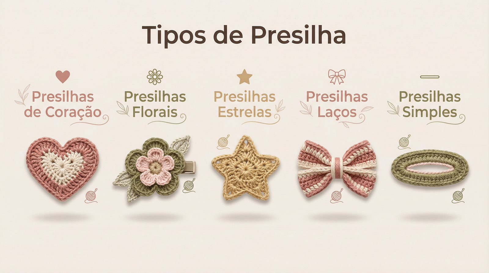 Presilhas de cabelo em crochê dominam presentes exclusivos e versáteis - Imagem do artigo original