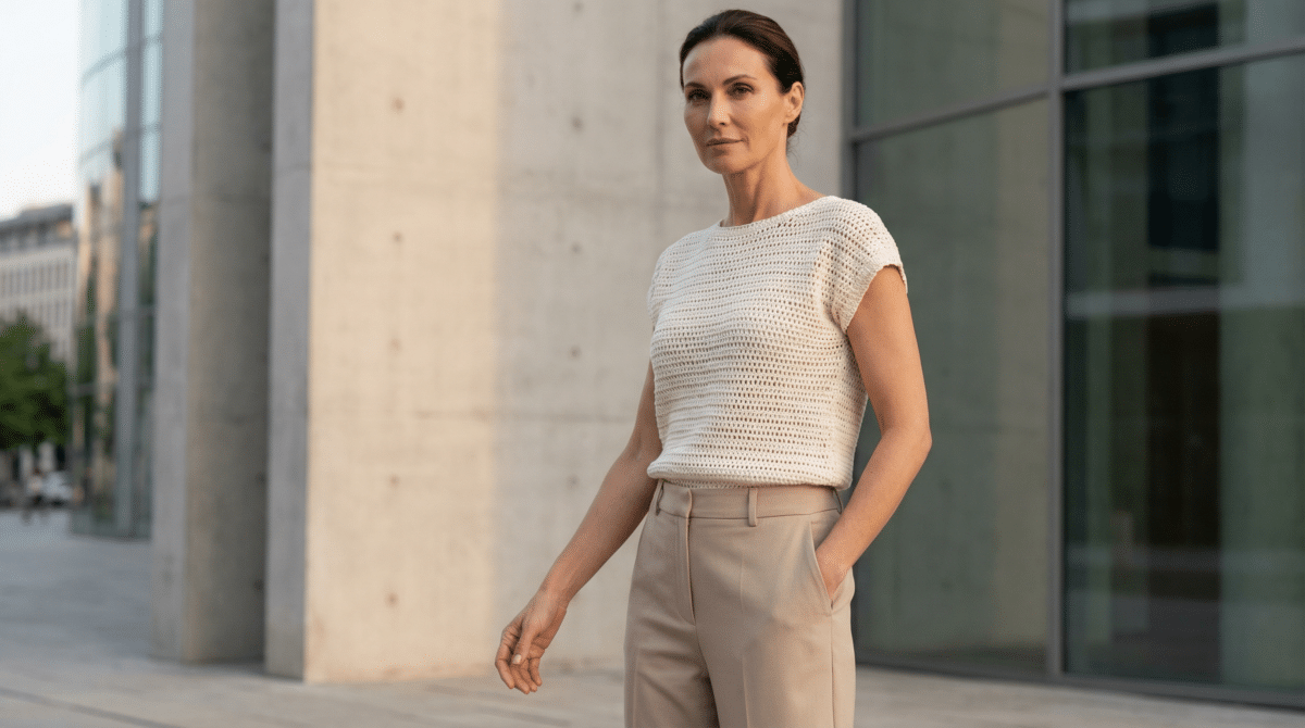 Blusas de crochê dominam ruas e viralizam fora da praia - Imagem do artigo original