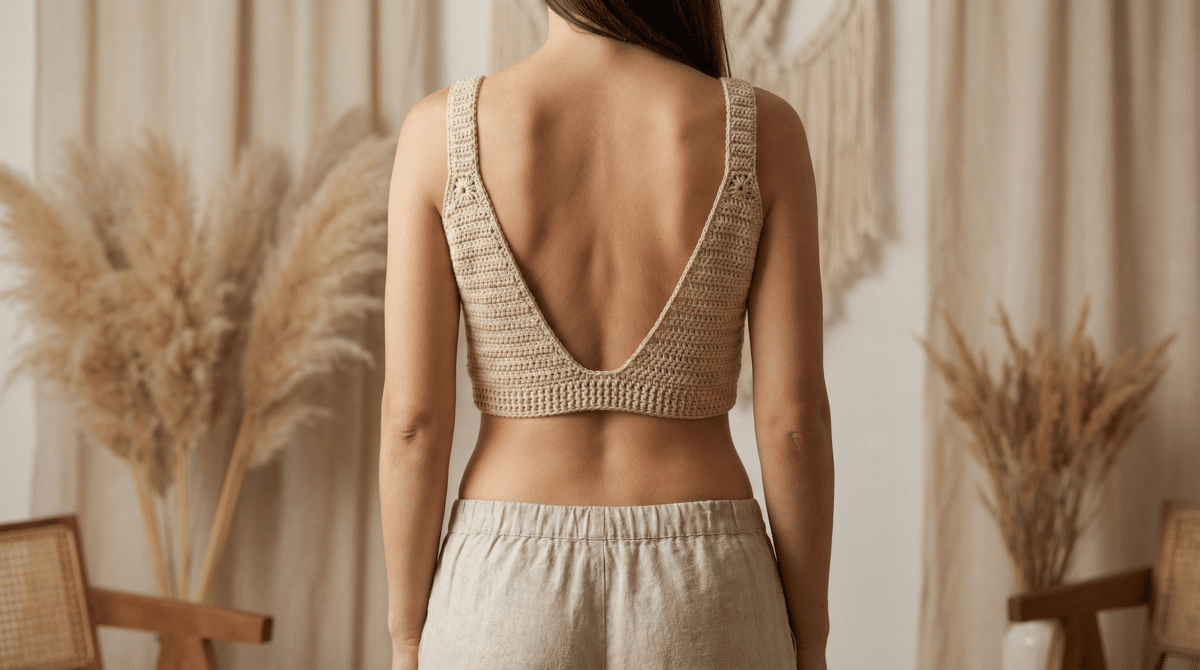 cropped de crochê viraliza com truque anti-lacear que salva decote - Imagem do artigo original